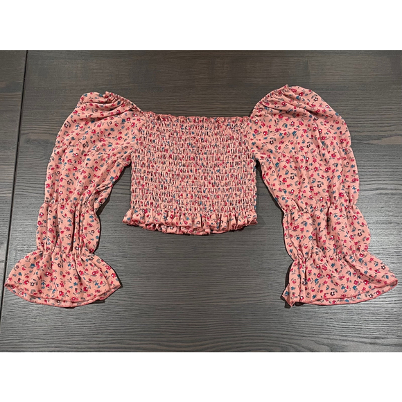 Tops - Floral Crop Top